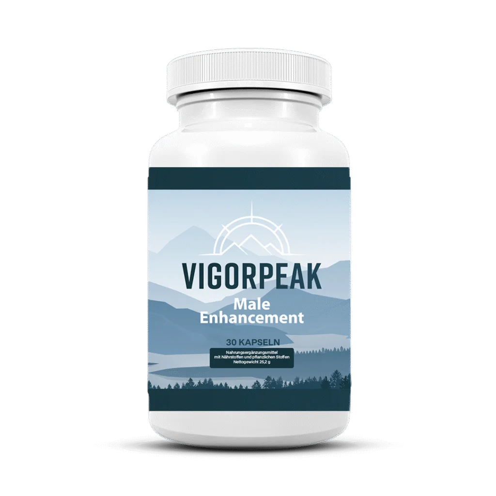 Vigor Peak Male Enhancement bottle with 30 capsules